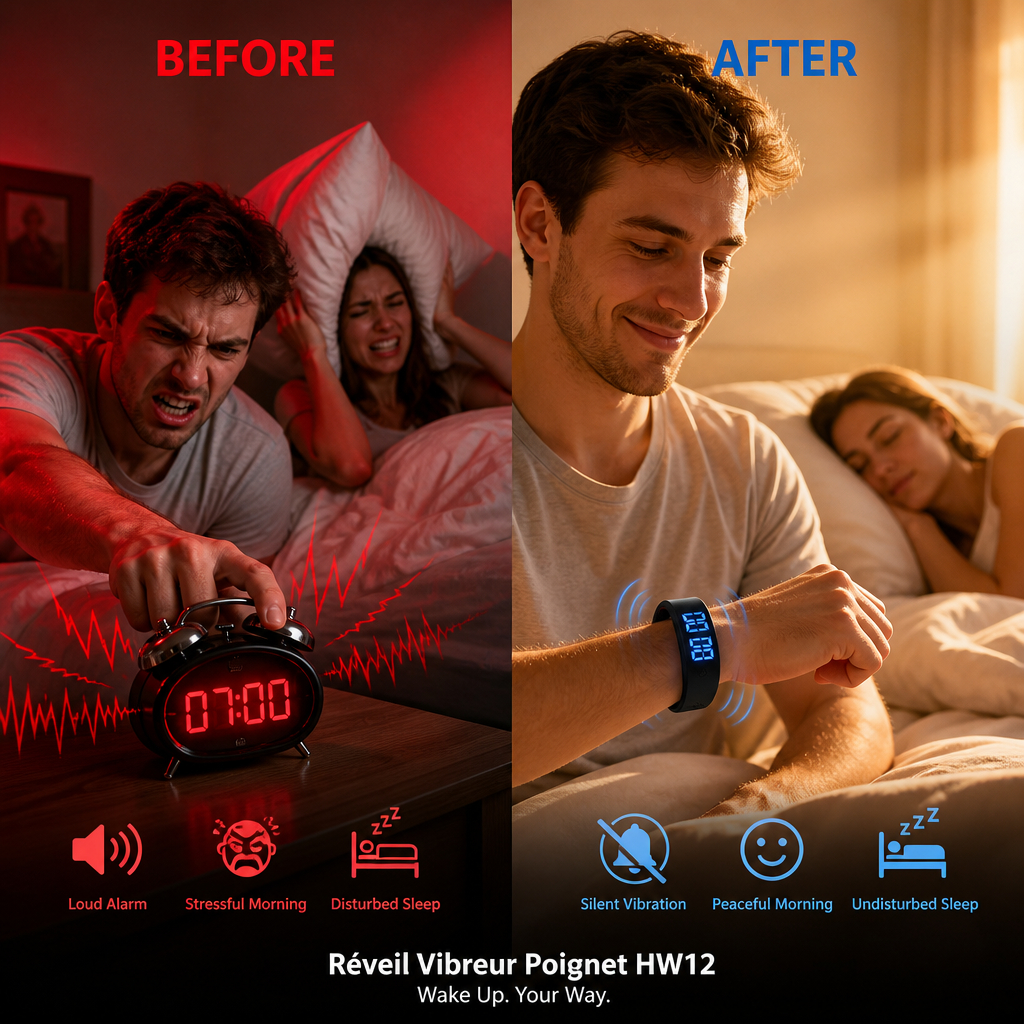 AuraBend Bracelet Réveil Intelligent 