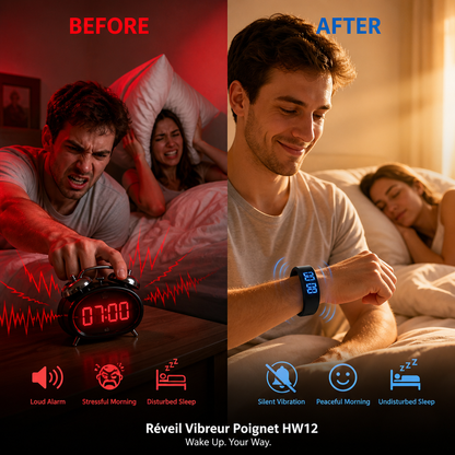AuraBend Bracelet Réveil Intelligent 